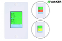 Differential, Positive &amp; Negative Room Pressure Sensor Monitoring System with a sound alert for upto 4 isolation rooms (a combination of 1 Display &amp; 4 sensors)