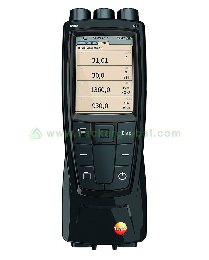 Digital temperature, humidity and air flow meter Testo 480